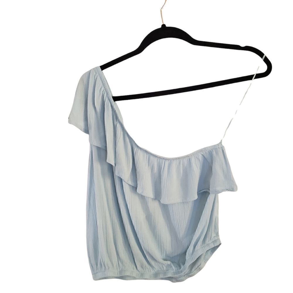 Hippie Rose One Shoulder Rayon Cropped Top